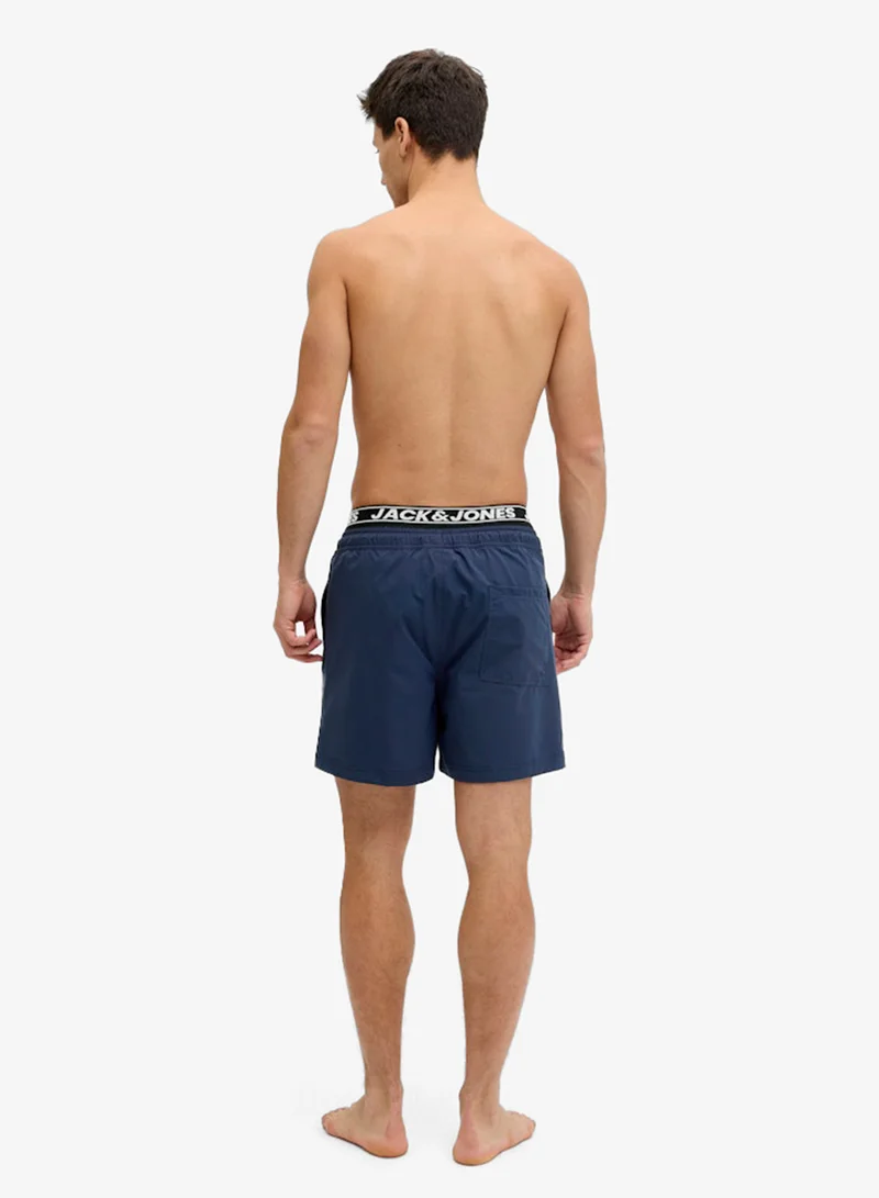 JACK & JONES  Logo Drawstring Swim Shorts for Men | Best Price UAE